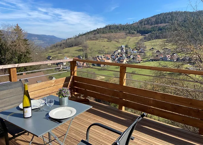 Duplex Le Hetre Avec Vue Degagee Sur Le Village Et Les Montagnes 아파트 *